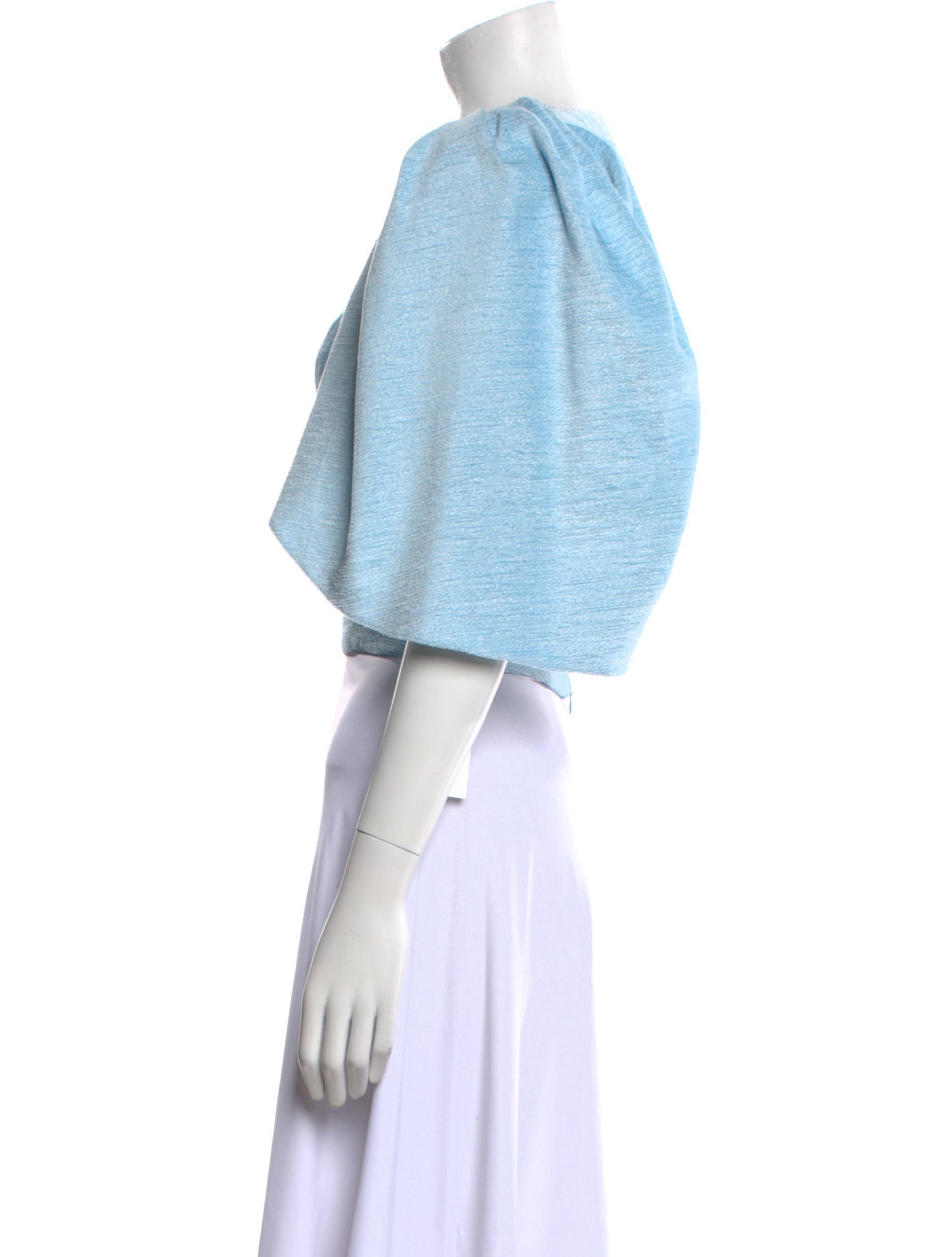 Hellessy Scoop Neck Short Sleeve Crop Top