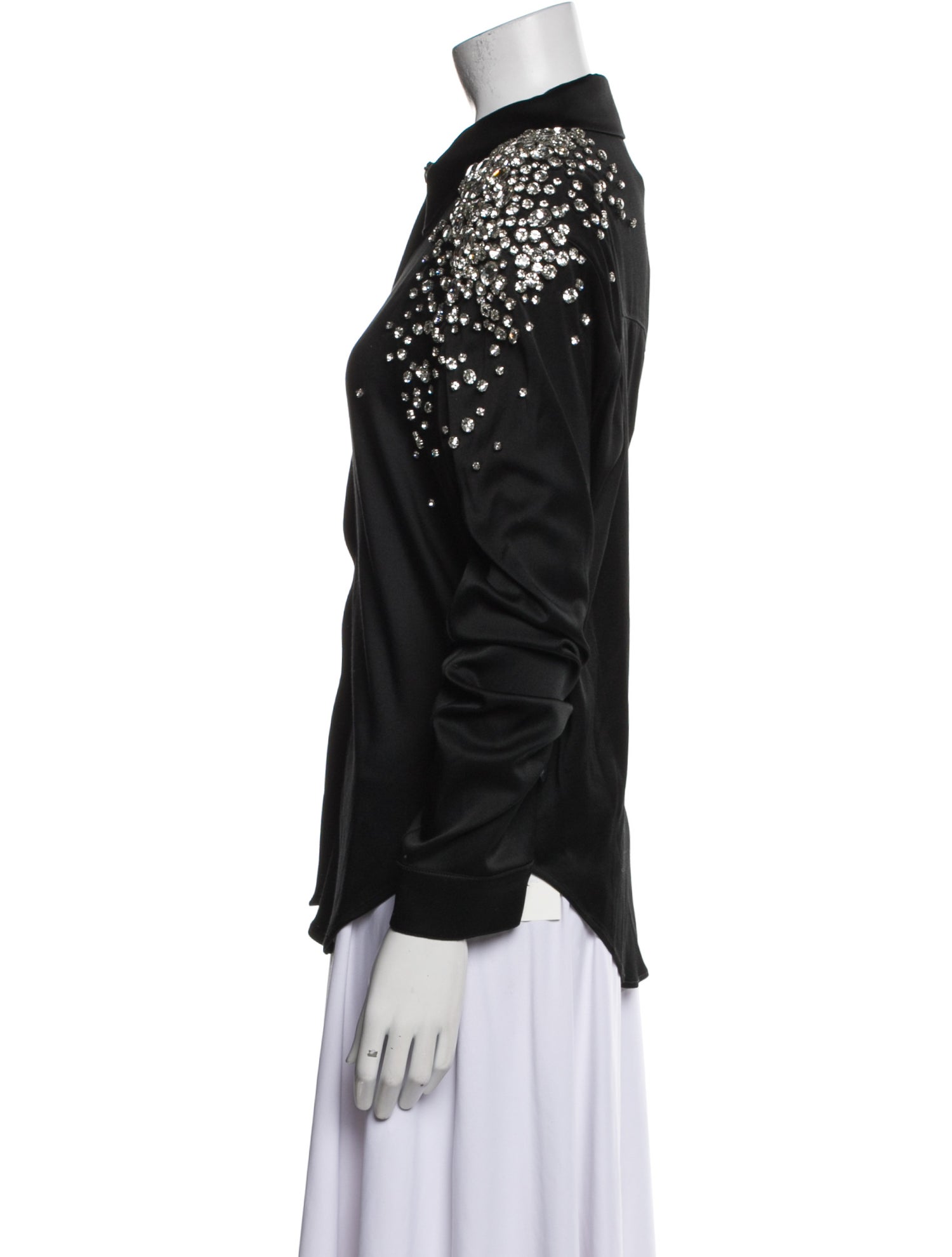 Hellessy Long Sleeve Button-Up Top