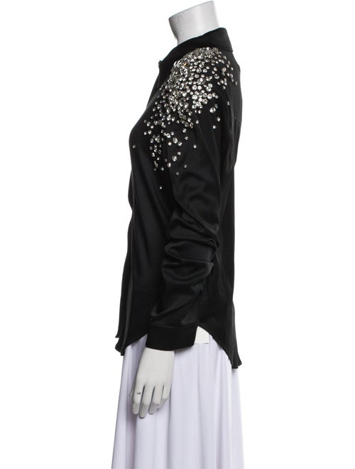 Hellessy Long Sleeve Button-Up Top