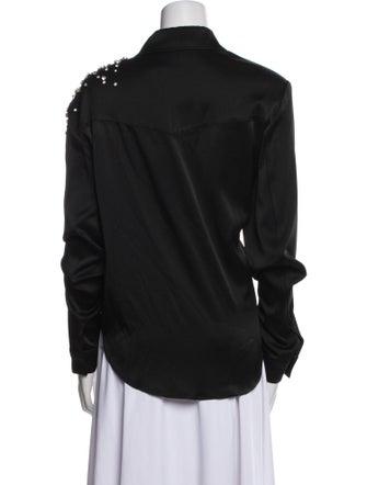 Hellessy Long Sleeve Button-Up Top