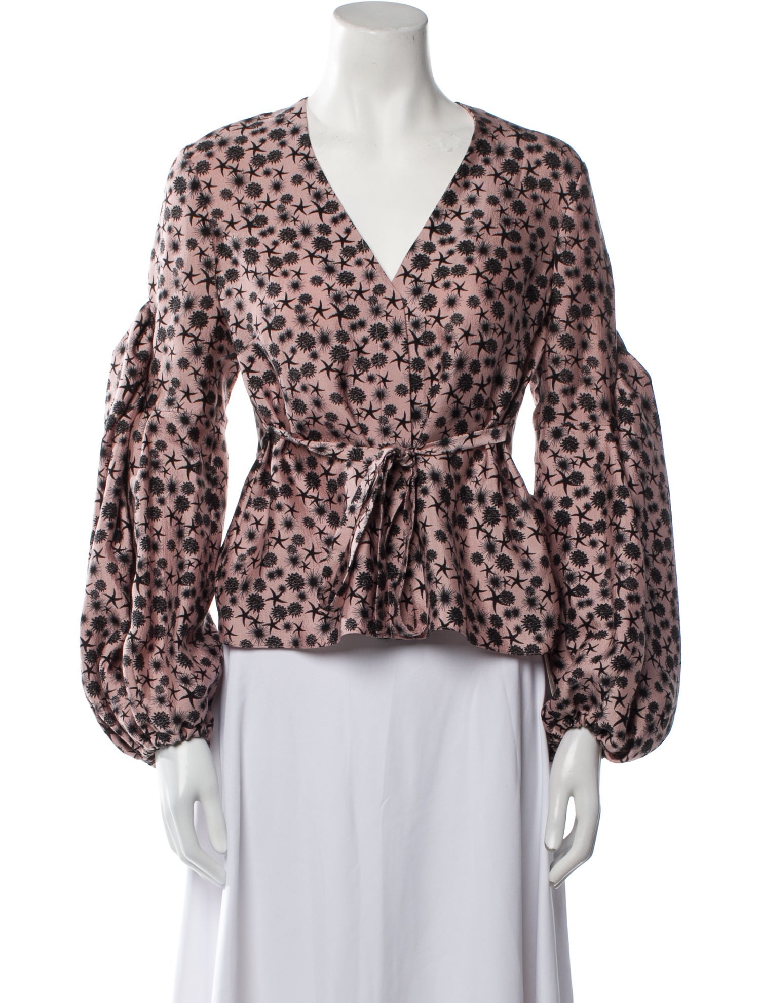 Hellessy Silk Floral Print Blouse