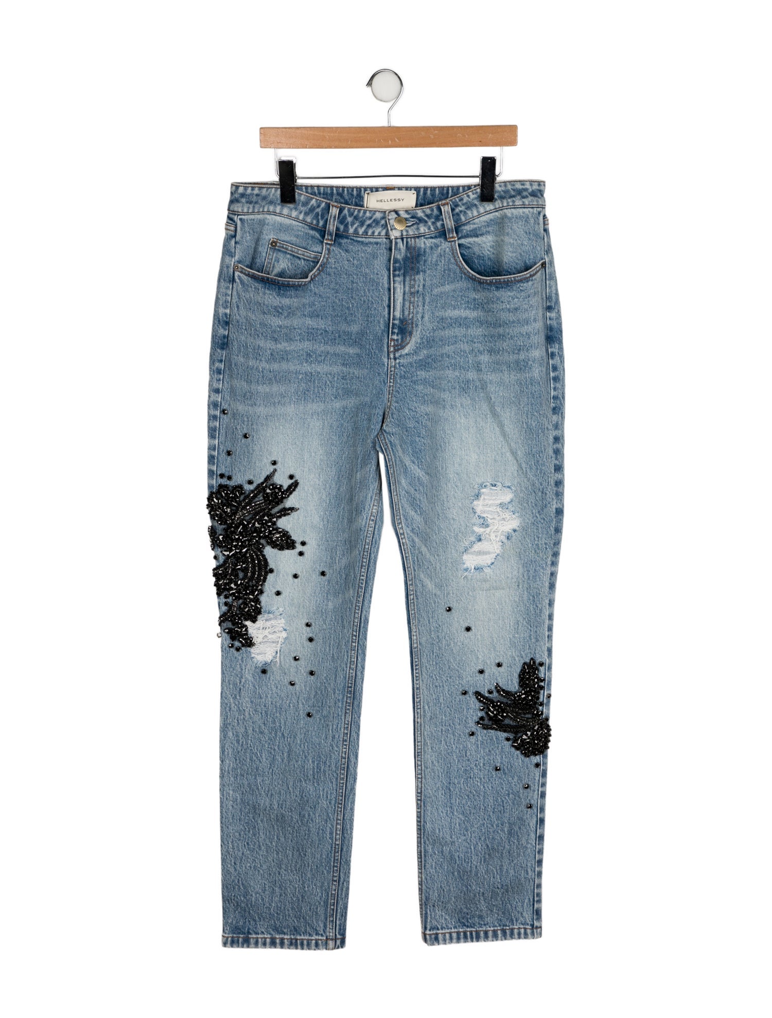 Hellessy High-Rise Straight Leg Jeans w/ Tags