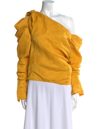 Hellessy Linen One-Shoulder Sweatshirt