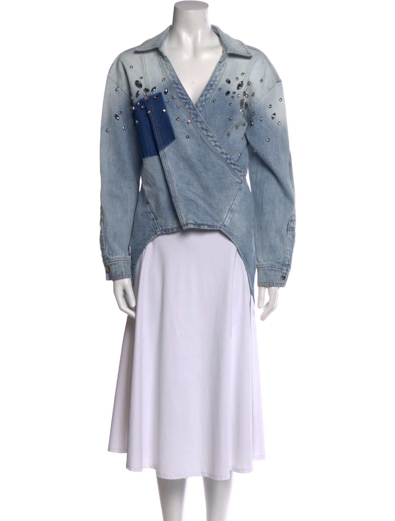 Hellessy Printed Long Sleeve Polo w/ Tags