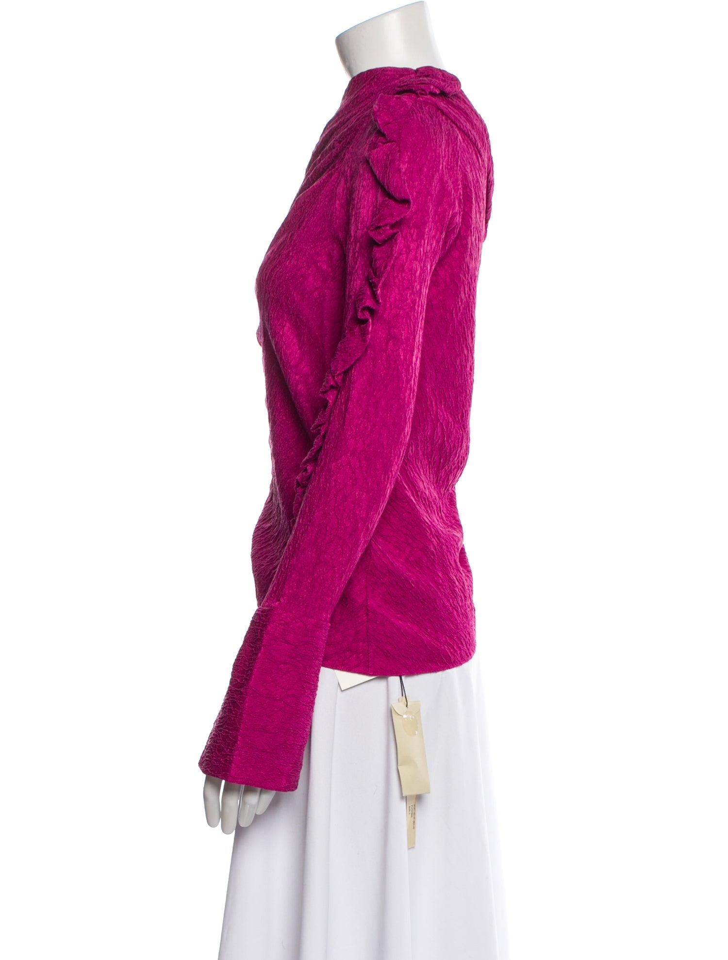 Hellessy Asymmetrical Long Sleeve Top