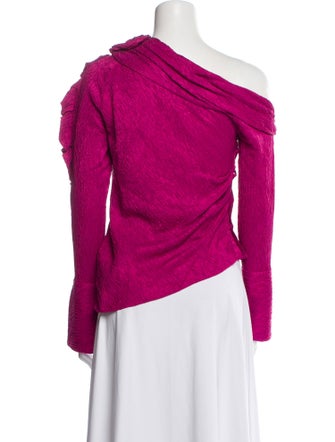 Hellessy Asymmetrical Long Sleeve Top