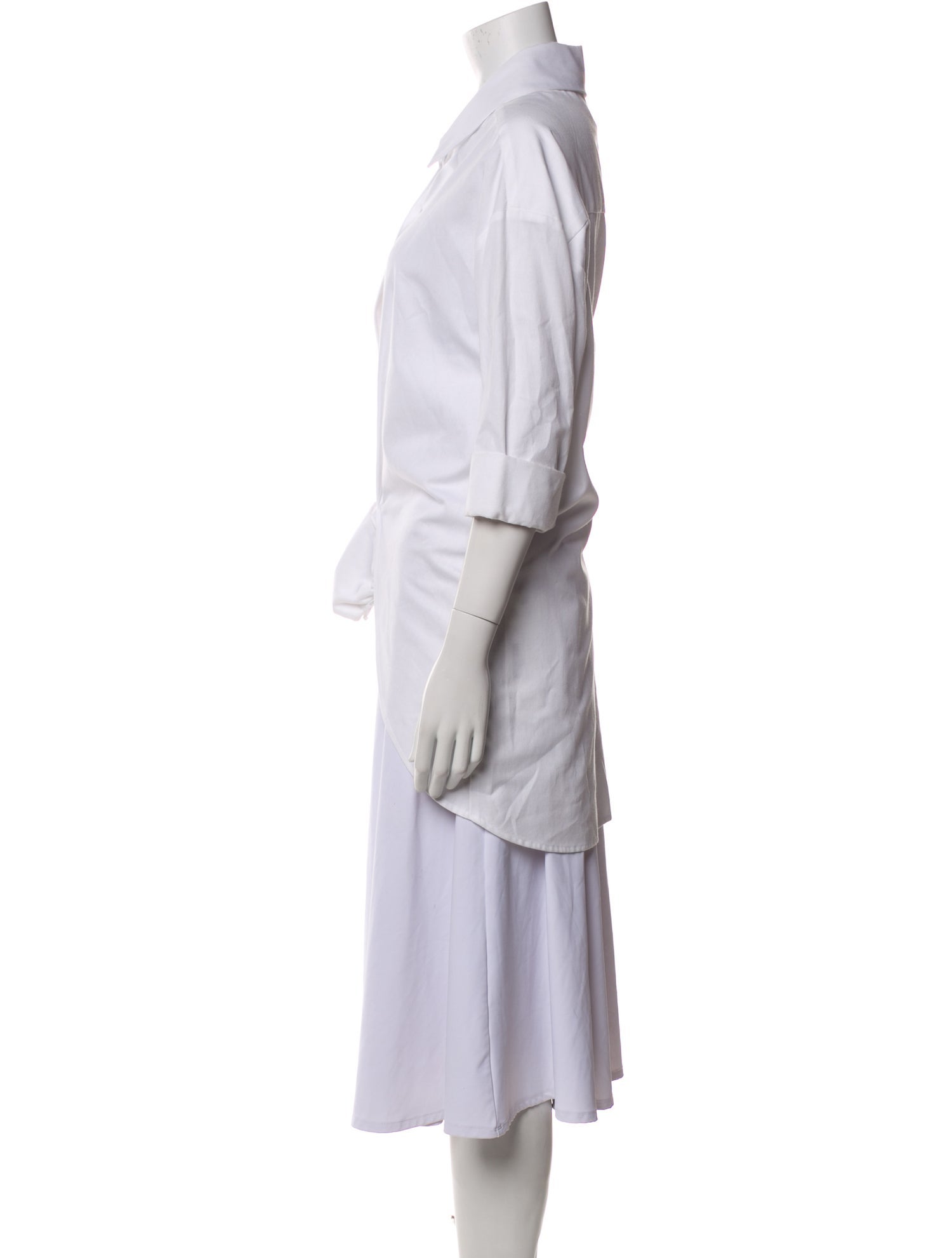 Hellessy Three-Quarter Sleeve Button-Up Top