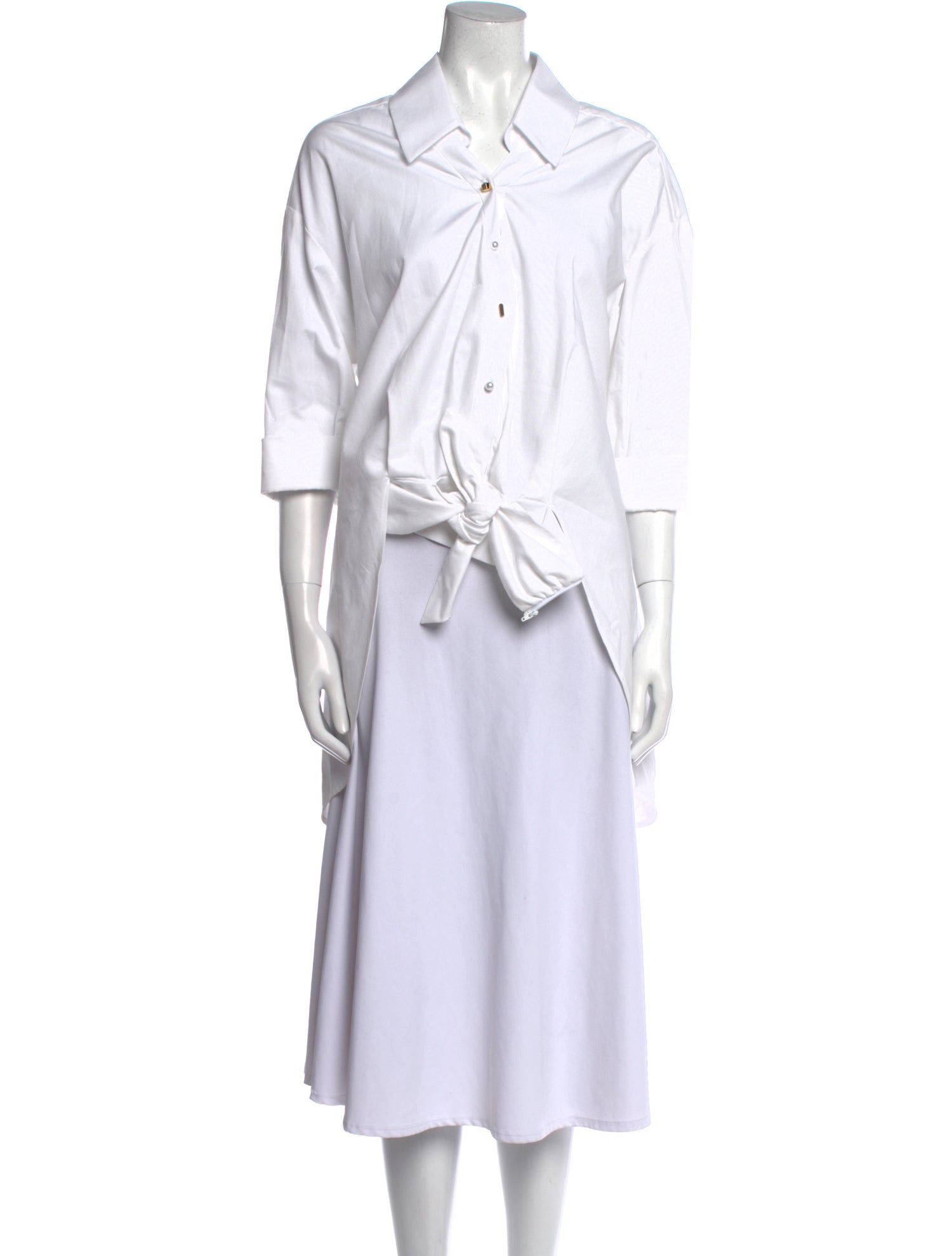 Hellessy Three-Quarter Sleeve Crop Top