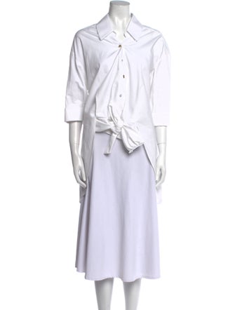 Hellessy Three-Quarter Sleeve Crop Top