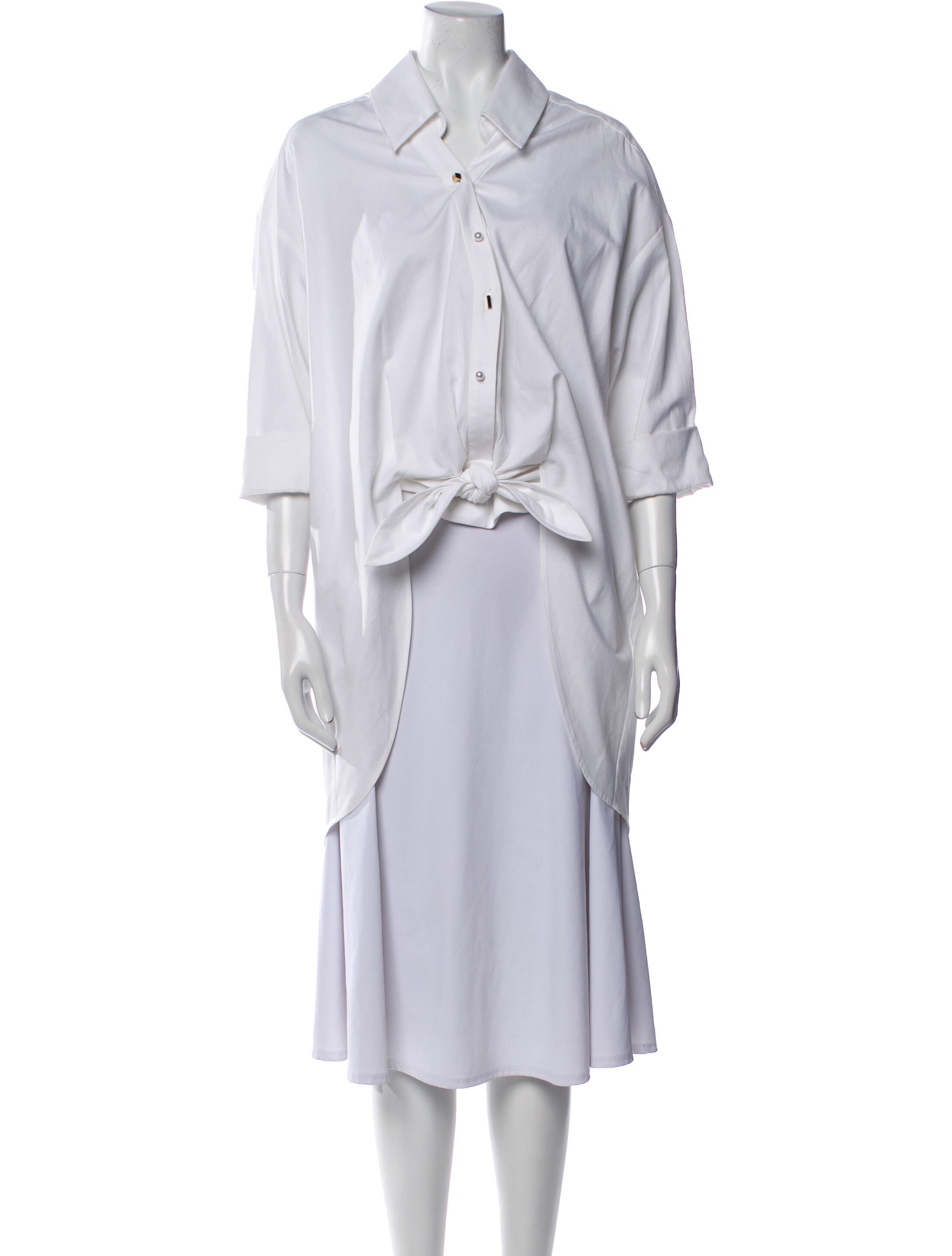 Hellessy Three-Quarter Sleeve Button-Up Top w/ Tags