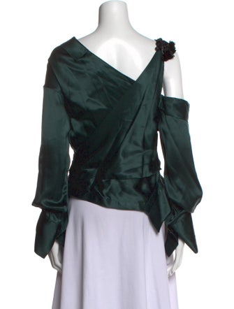 Hellessy Silk Asymmetrical Blouse