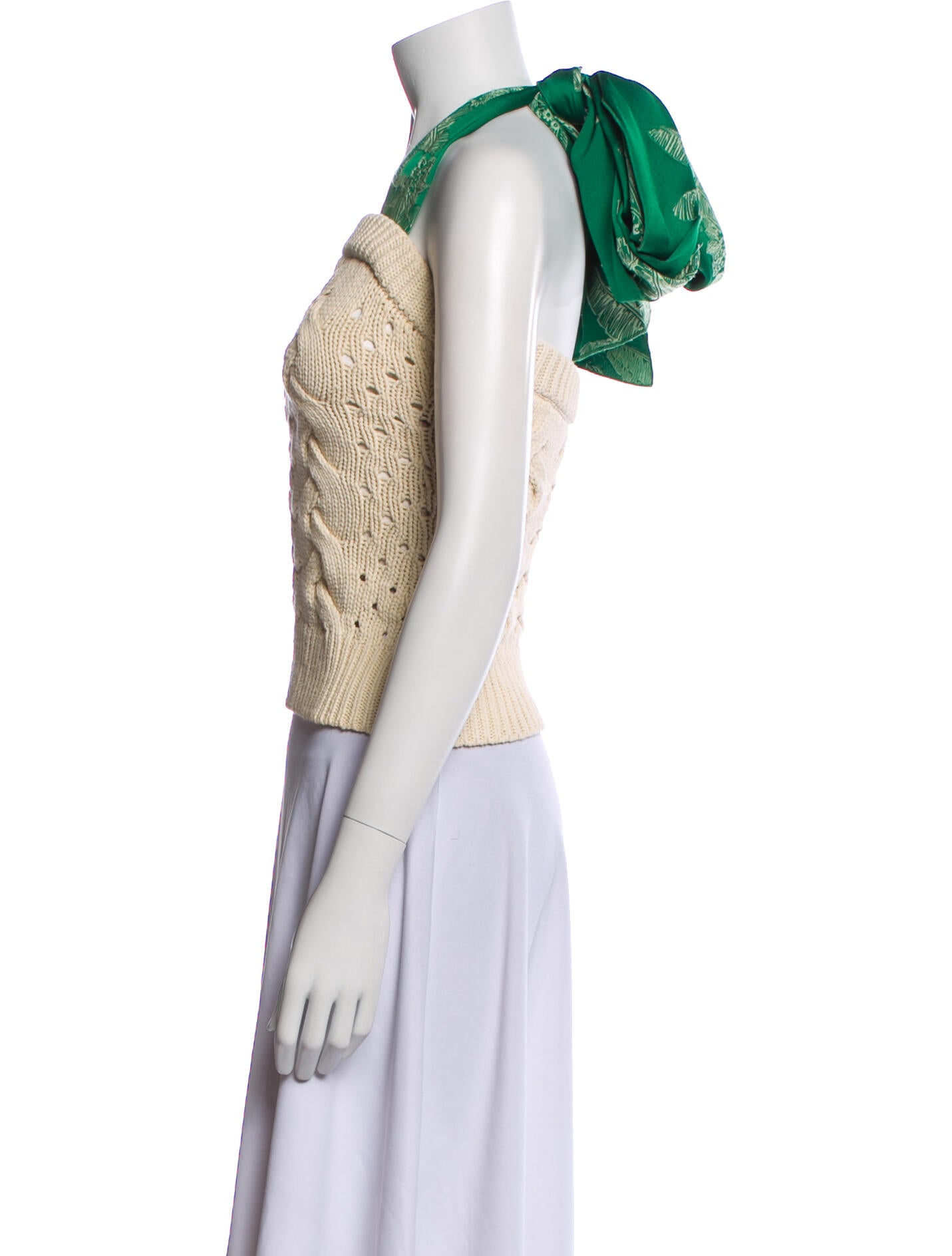 Hellessy Square Neckline Sleeveless Crop Top