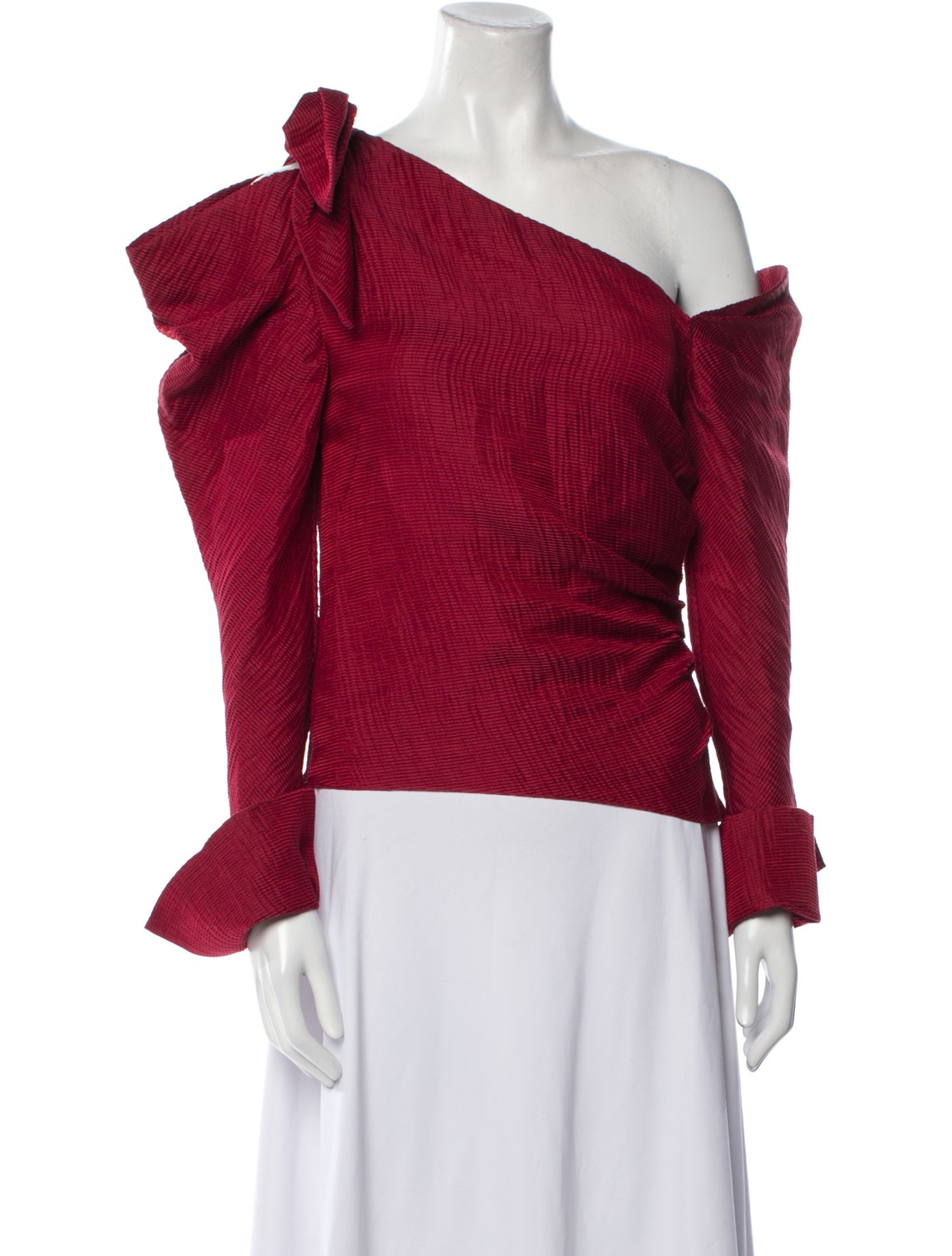 Hellessy Linen One-Shoulder Top