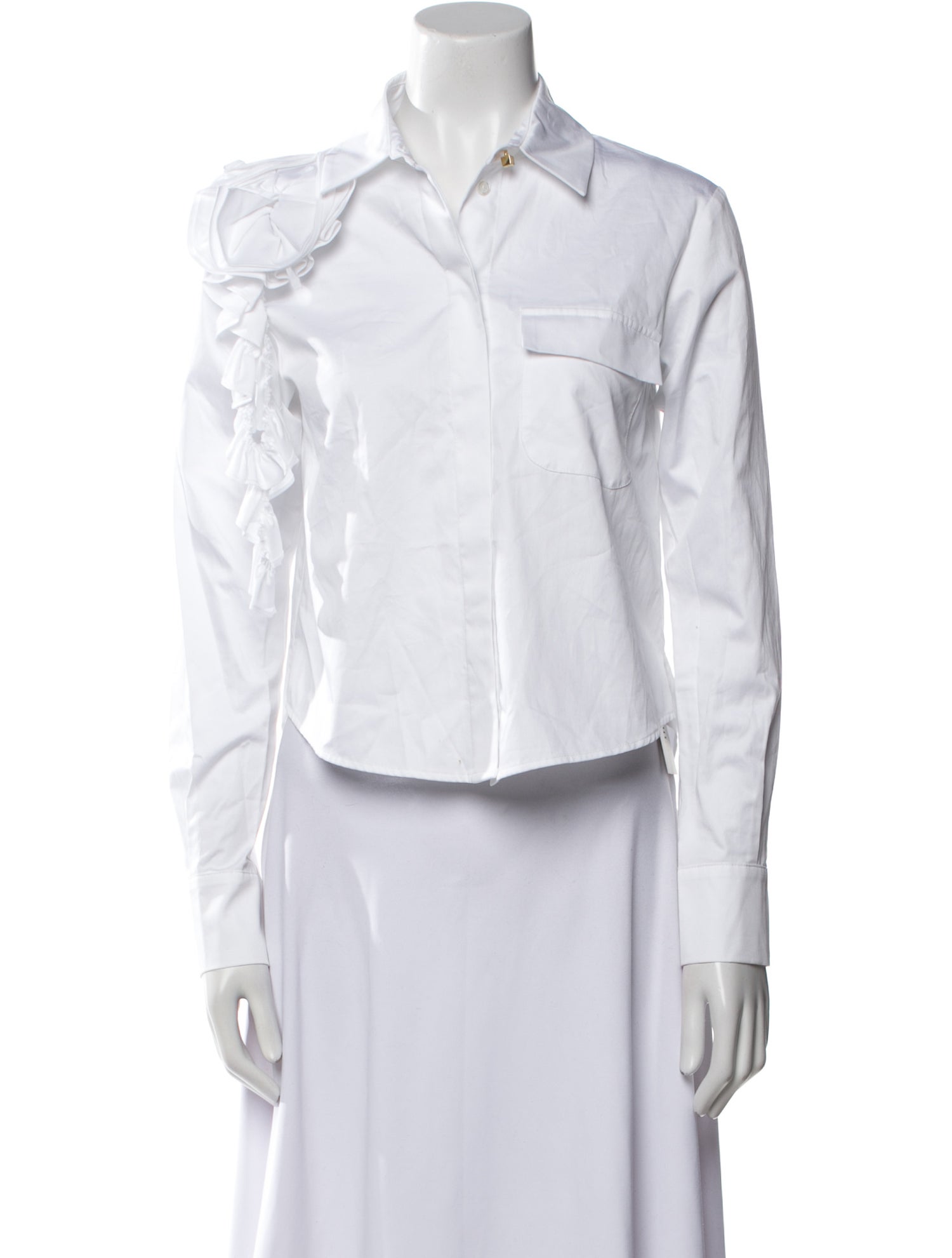 Hellessy Long Sleeve Button-Up Top