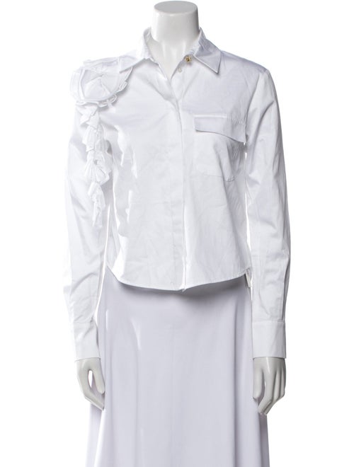 Hellessy Long Sleeve Button-Up Top