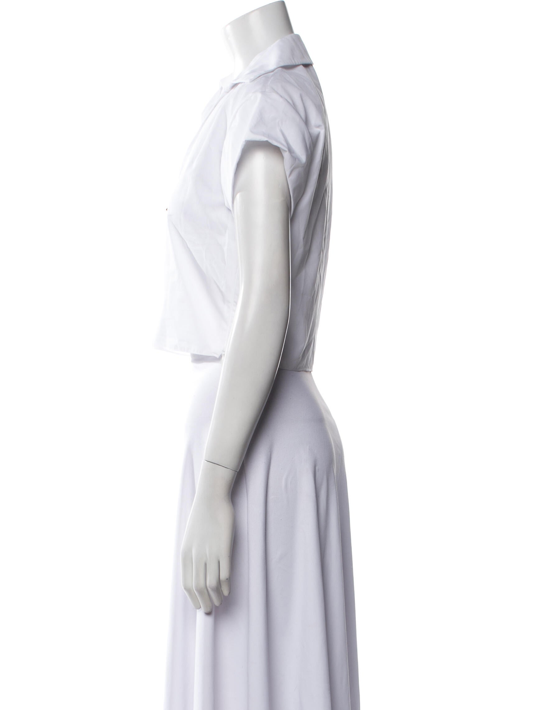 Hellessy V-Neck Short Sleeve Crop Top w/ Tags