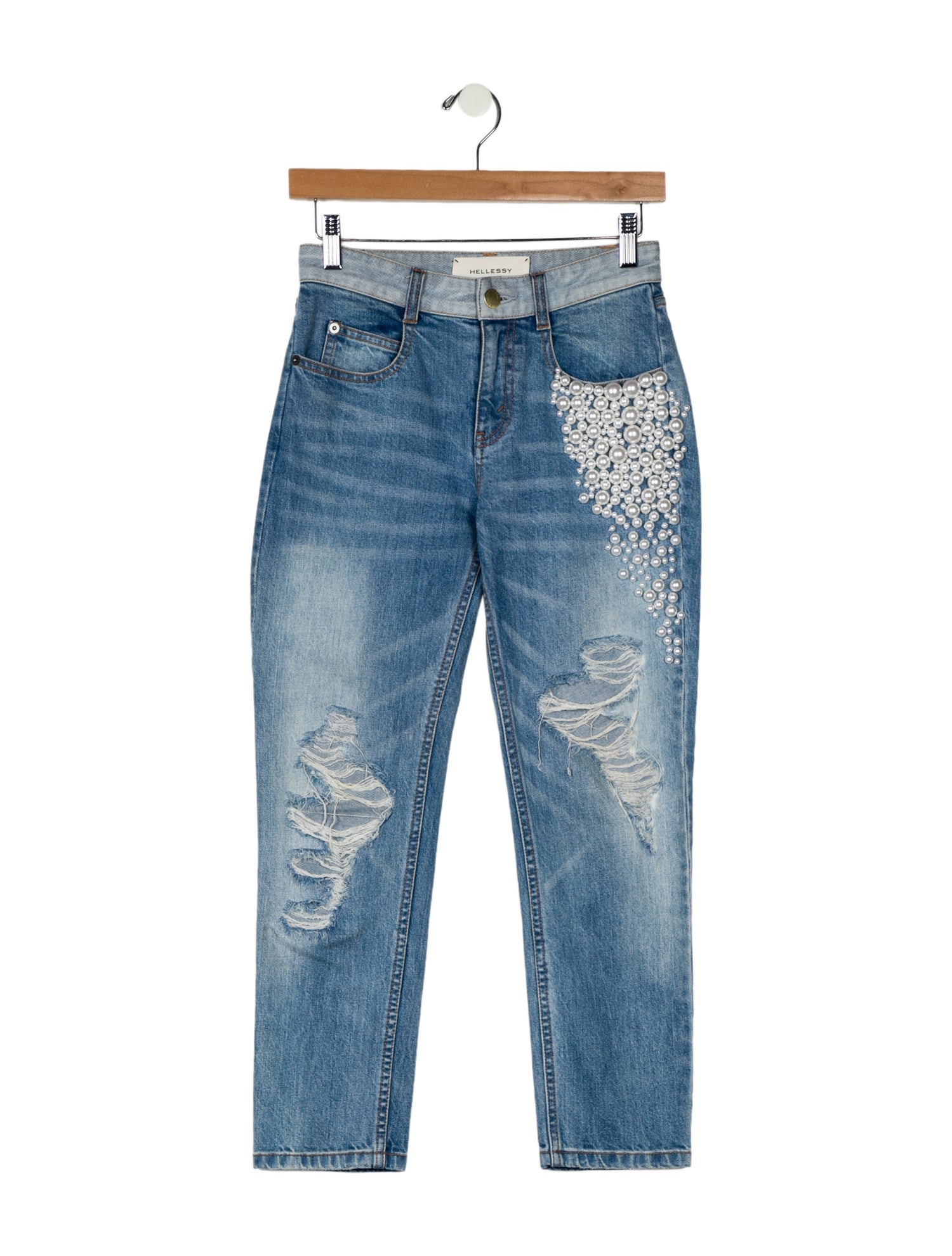 Hellessy Mid-Rise Straight Leg Jeans