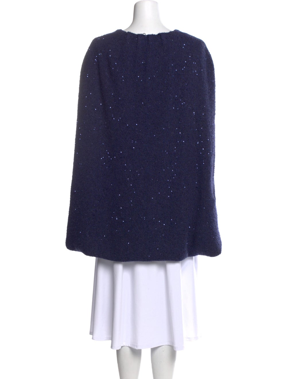 Hellessy Cardigan Blue Sequin Embellishments Long… - image 3