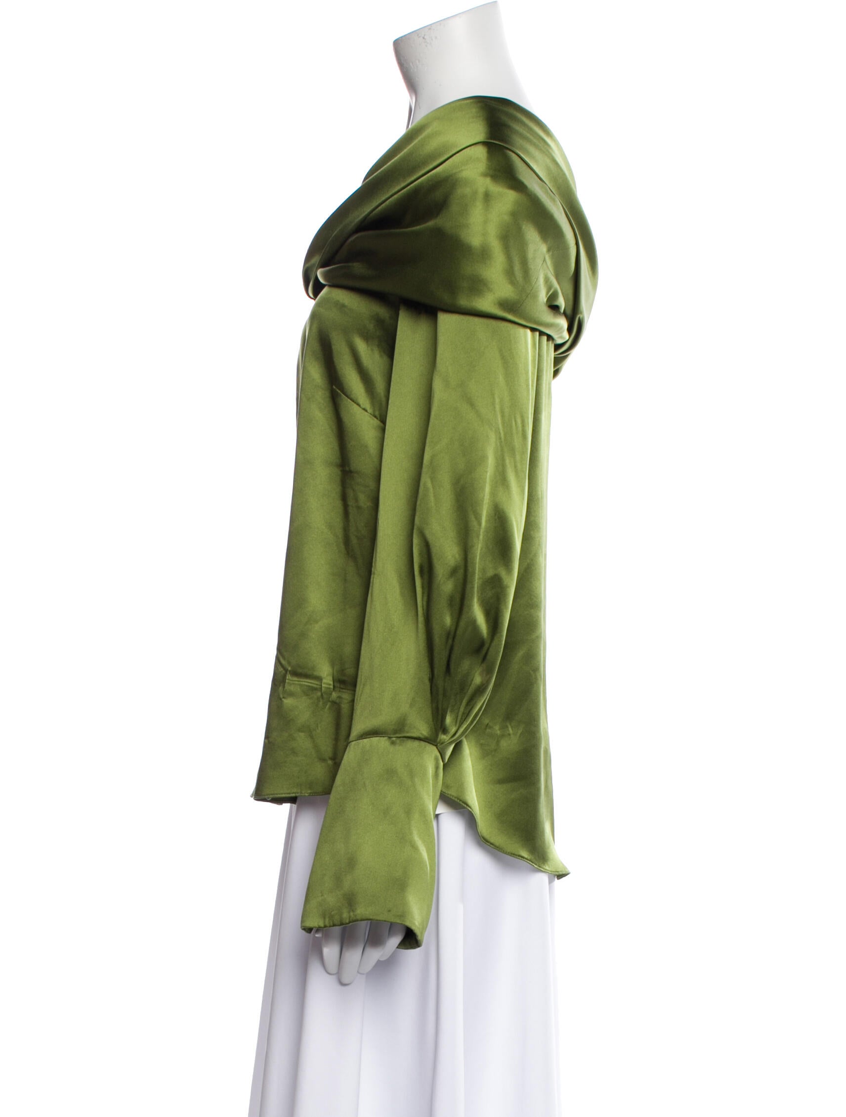 Hellessy Silk Cowl Neck Blouse