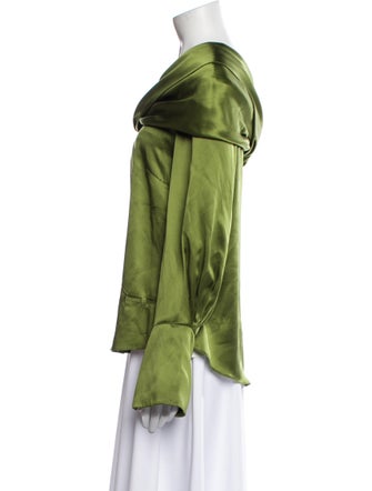 Hellessy Silk Cowl Neck Blouse