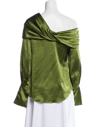 Hellessy Silk Cowl Neck Blouse