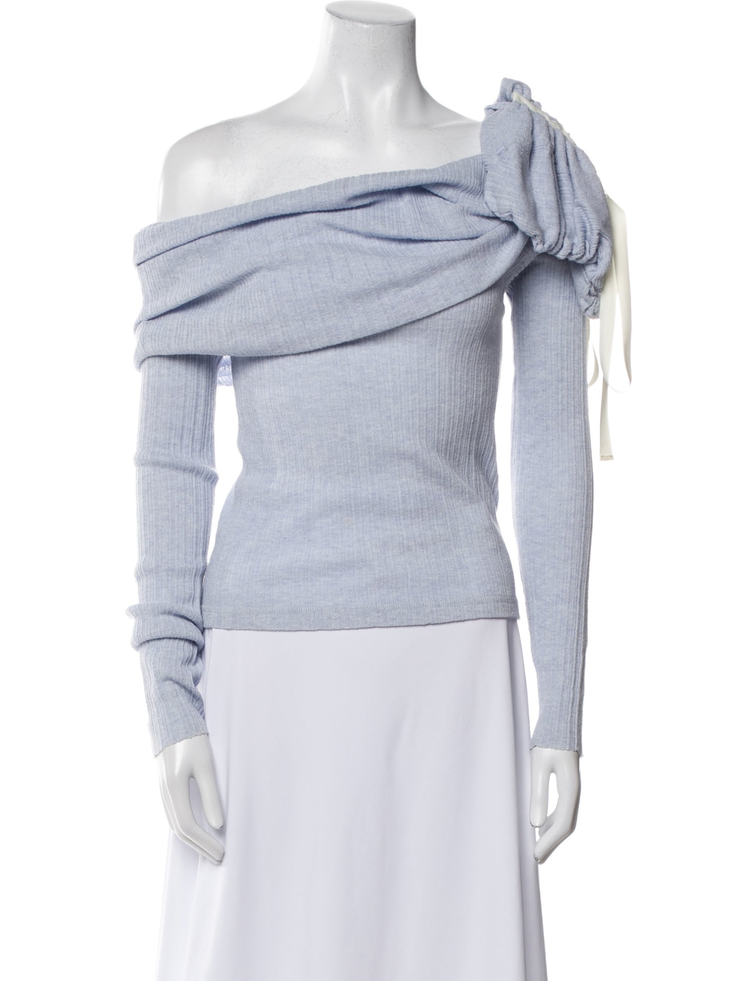 Hellessy One-Shoulder Long Sleeve Top