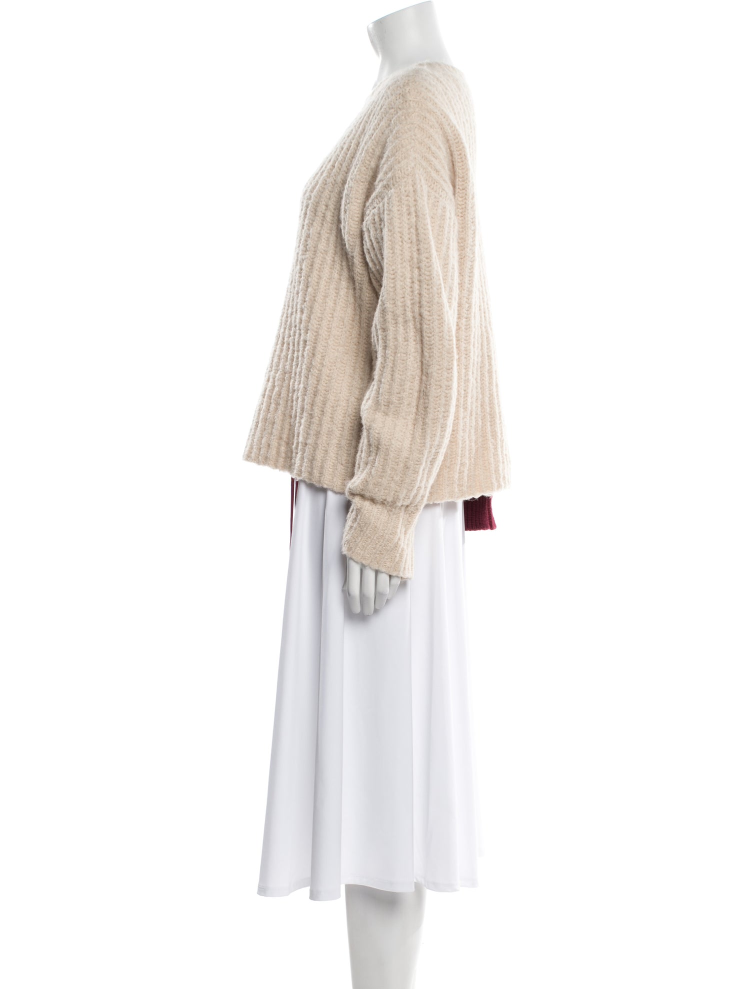 Hellessy Wool Colorblock Pattern Sweater