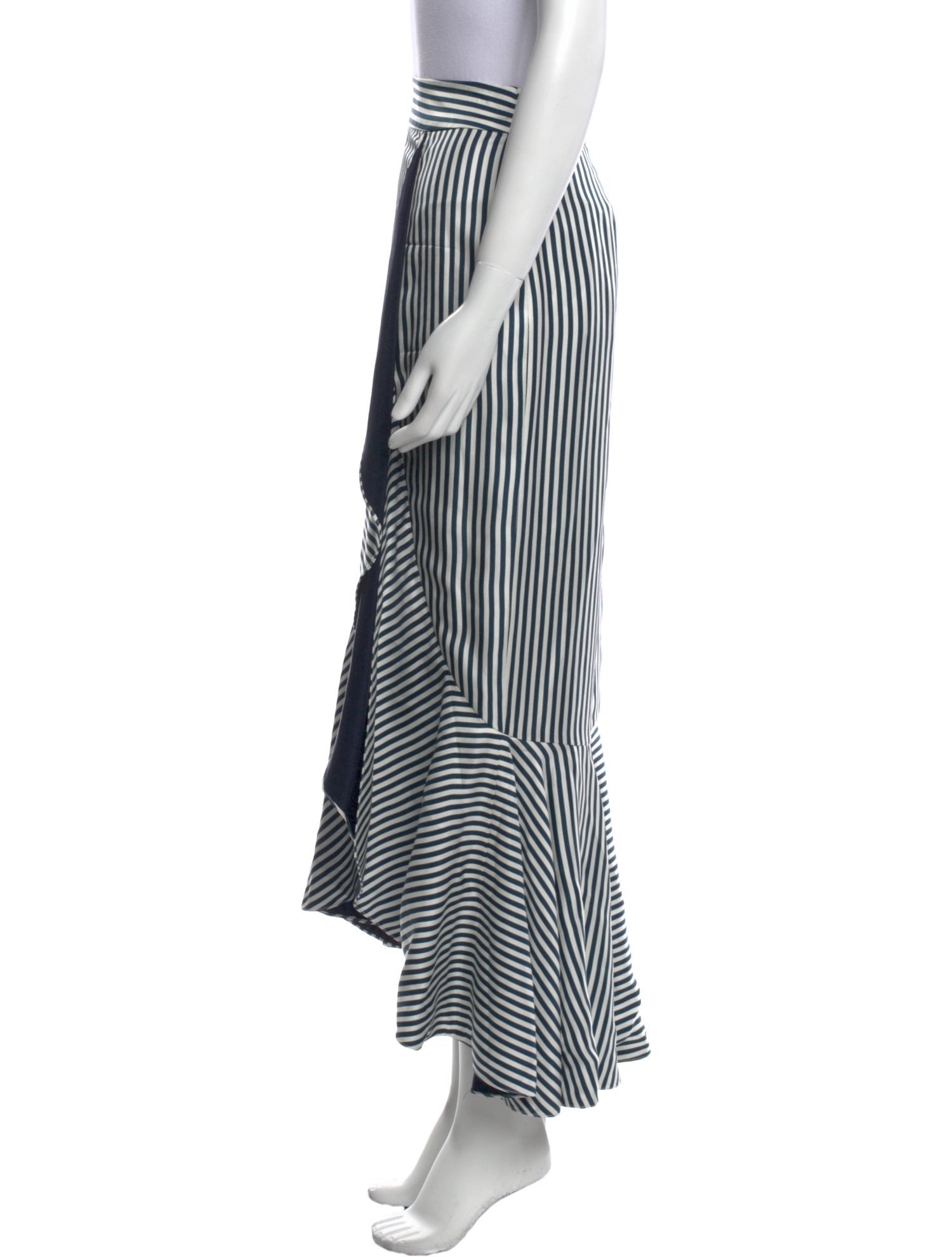 Hellessy Striped Midi Length Skirt