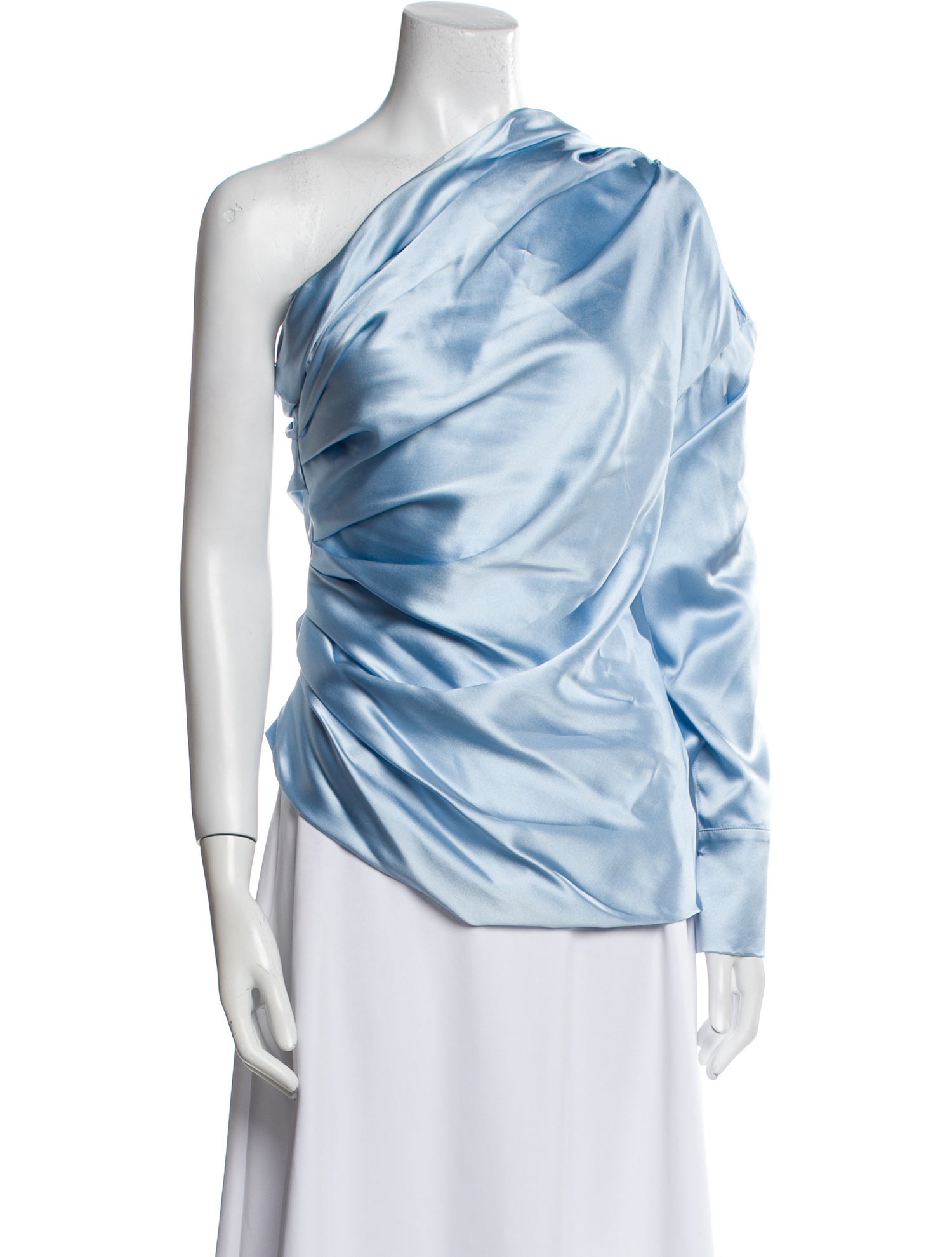 Hellessy Silk One-Shoulder Top