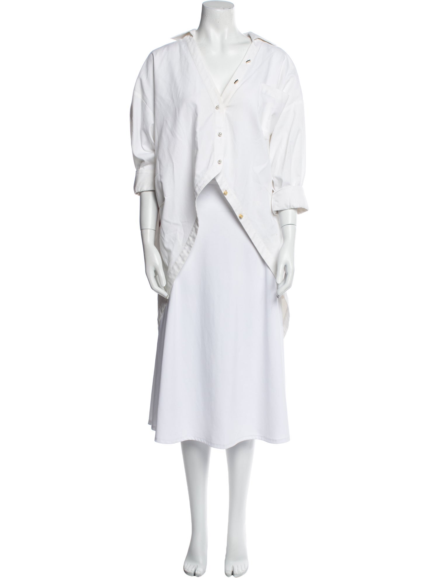 Hellessy V-Neck Three-Quarter Sleeve Tunic