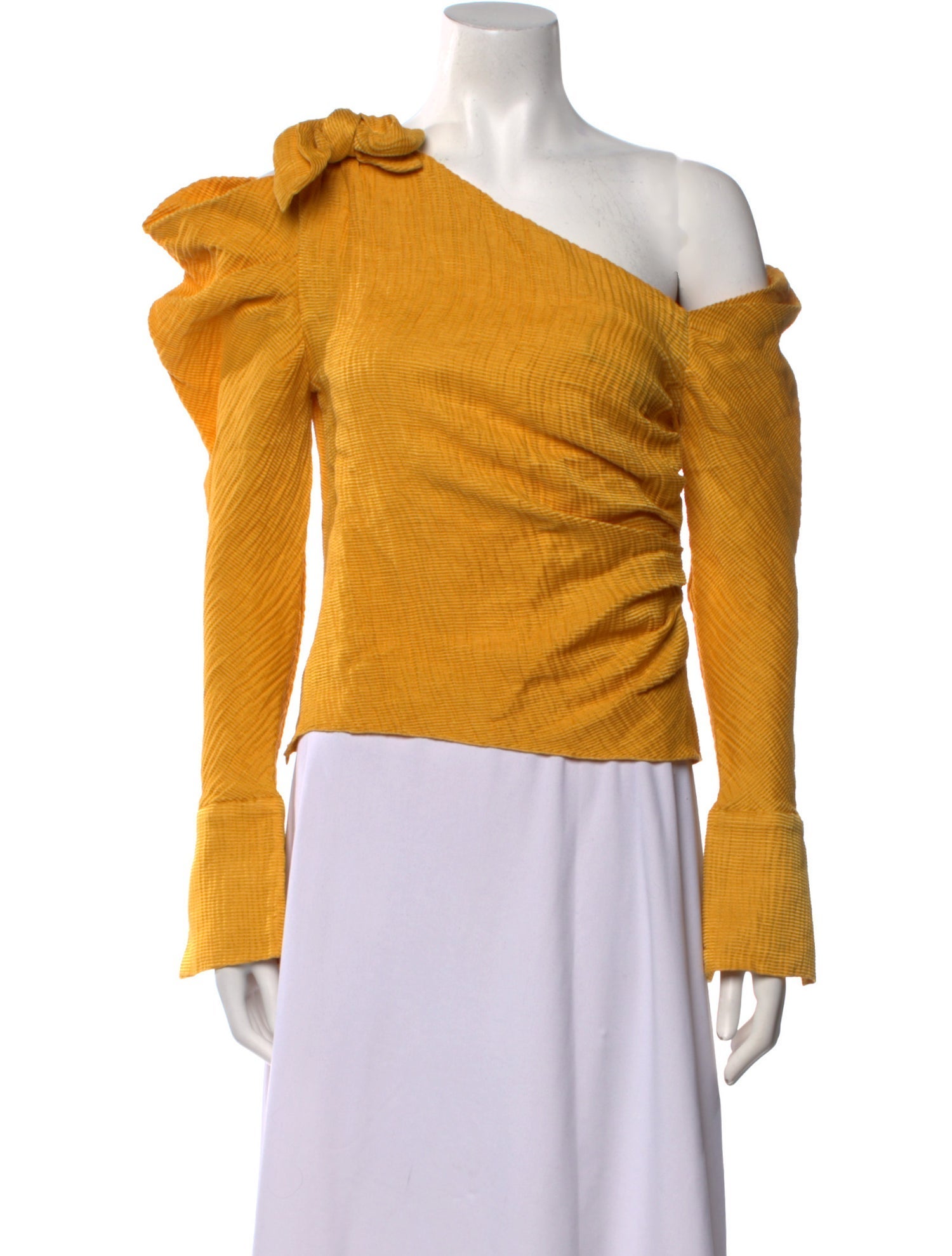 Hellessy Linen One-Shoulder Top