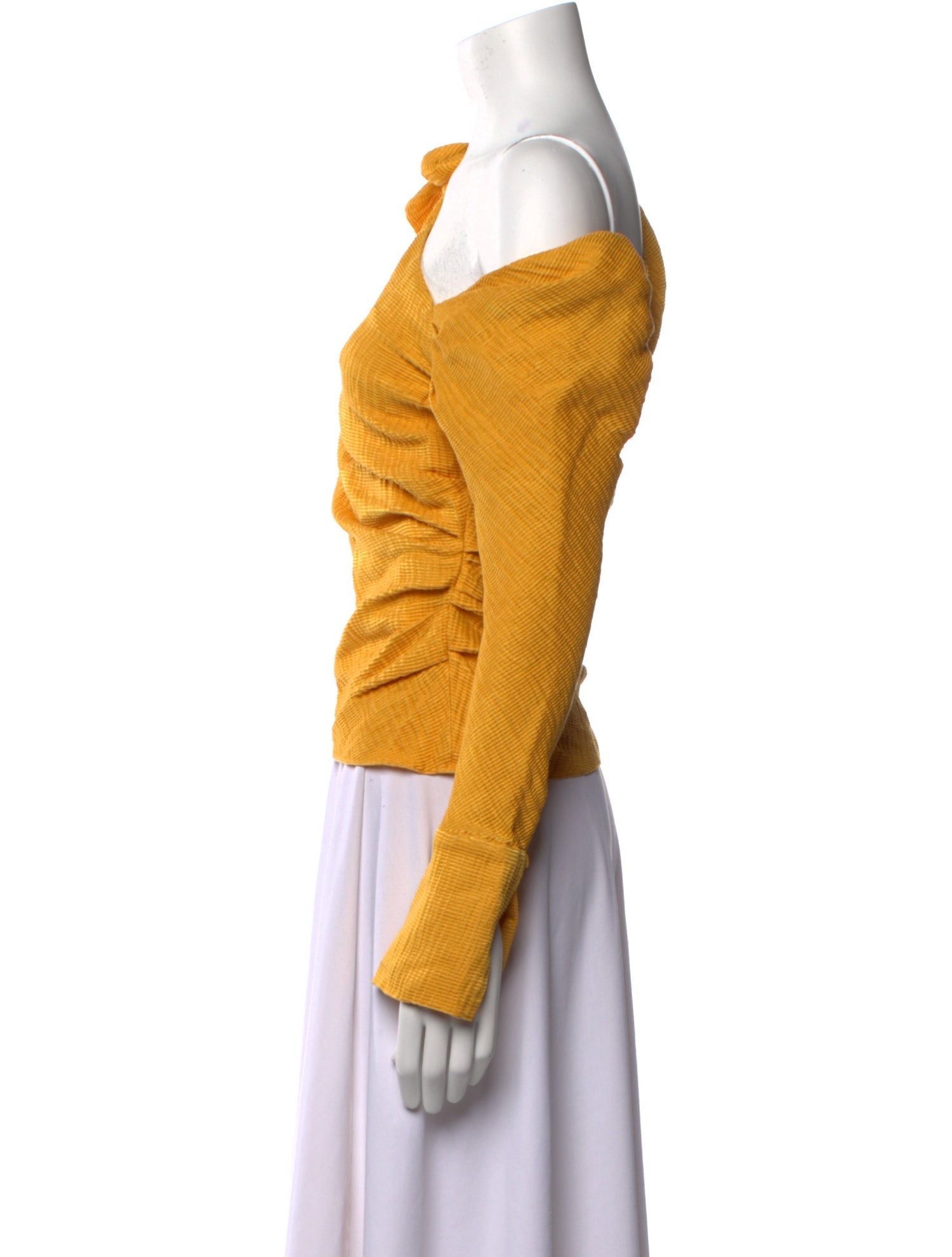 Hellessy Linen One-Shoulder Top