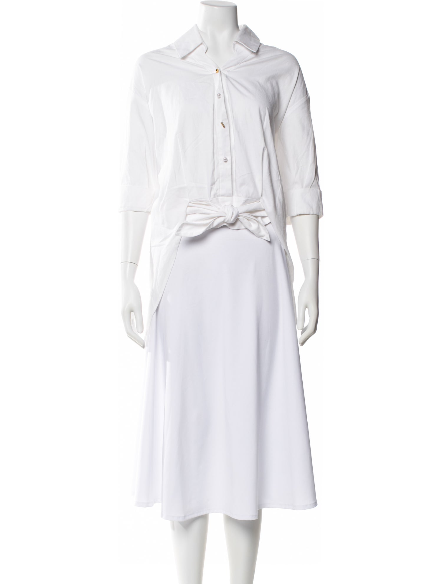 Hellessy Three-Quarter Sleeve Crop Top