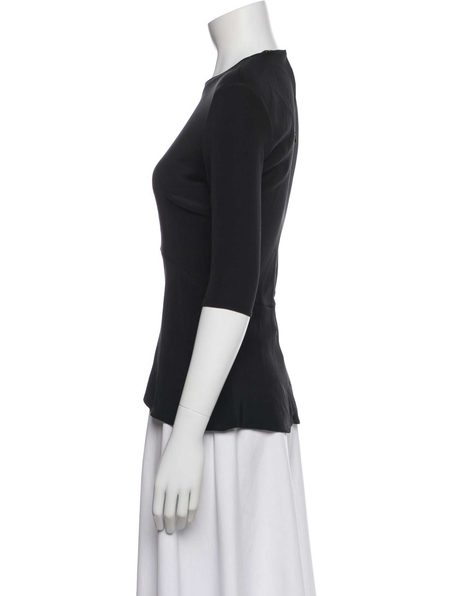 Hellessy Silk Crew Neck Top