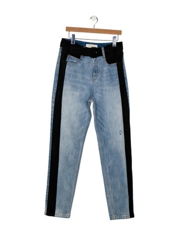 Pre-owned Hellessy High-rise Straight Leg Jeans In Blue
