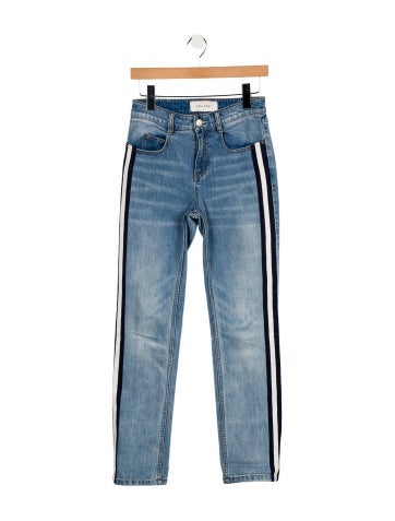Pre-owned Hellessy Mid-rise Straight Leg Jeans In Blue