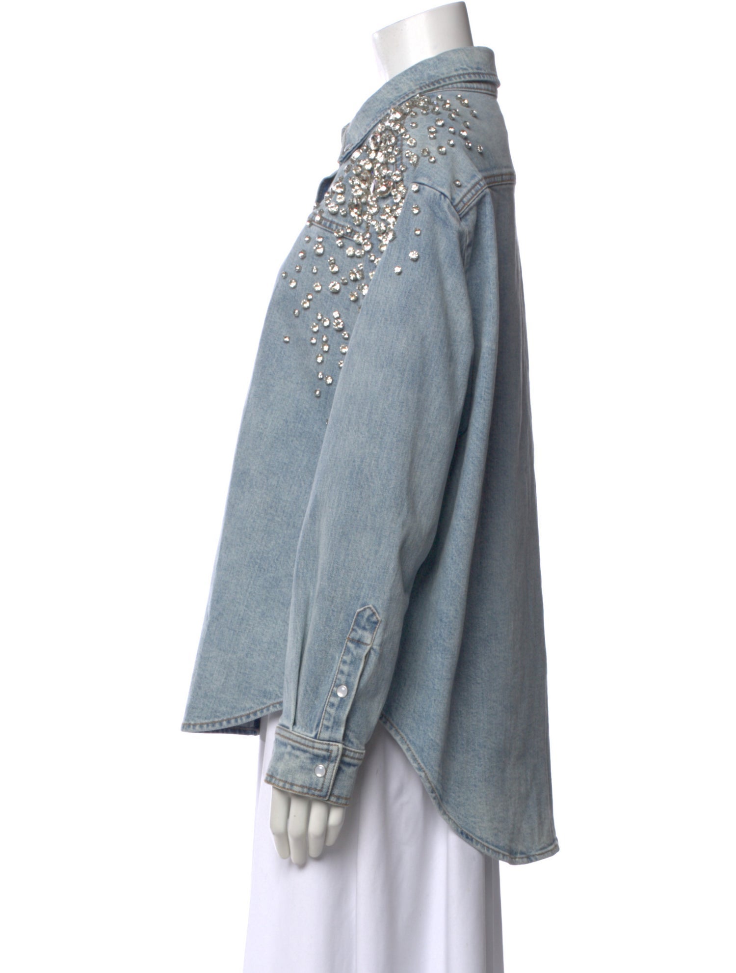 Hellessy Long Sleeve Button-Up Top