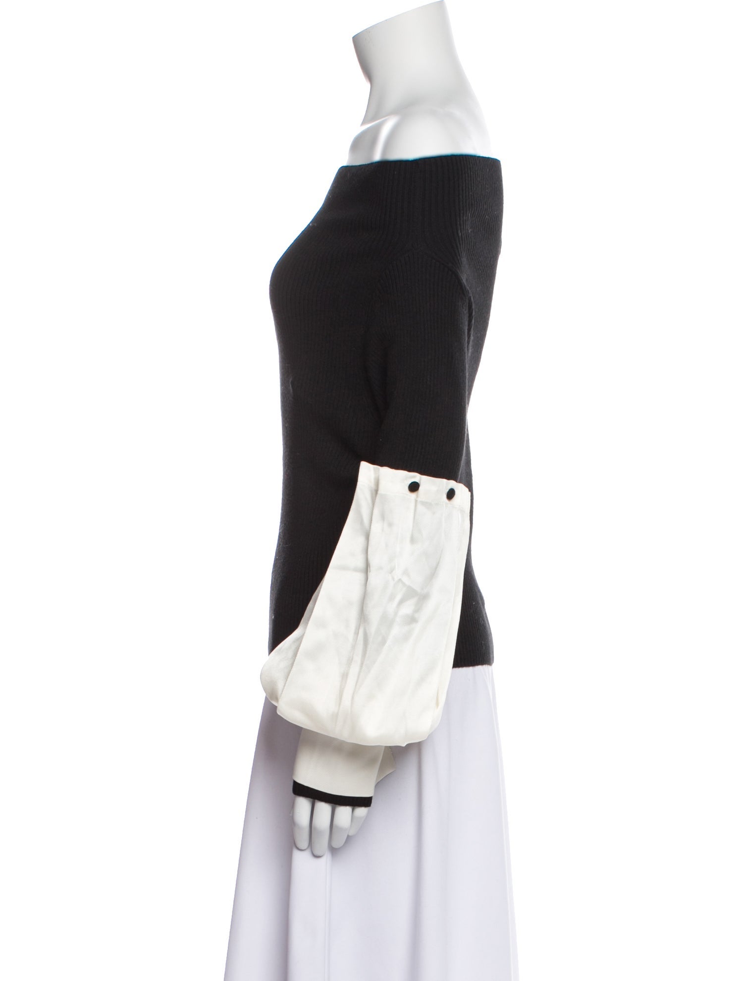 Hellessy Off-The-Shoulder Long Sleeve Top