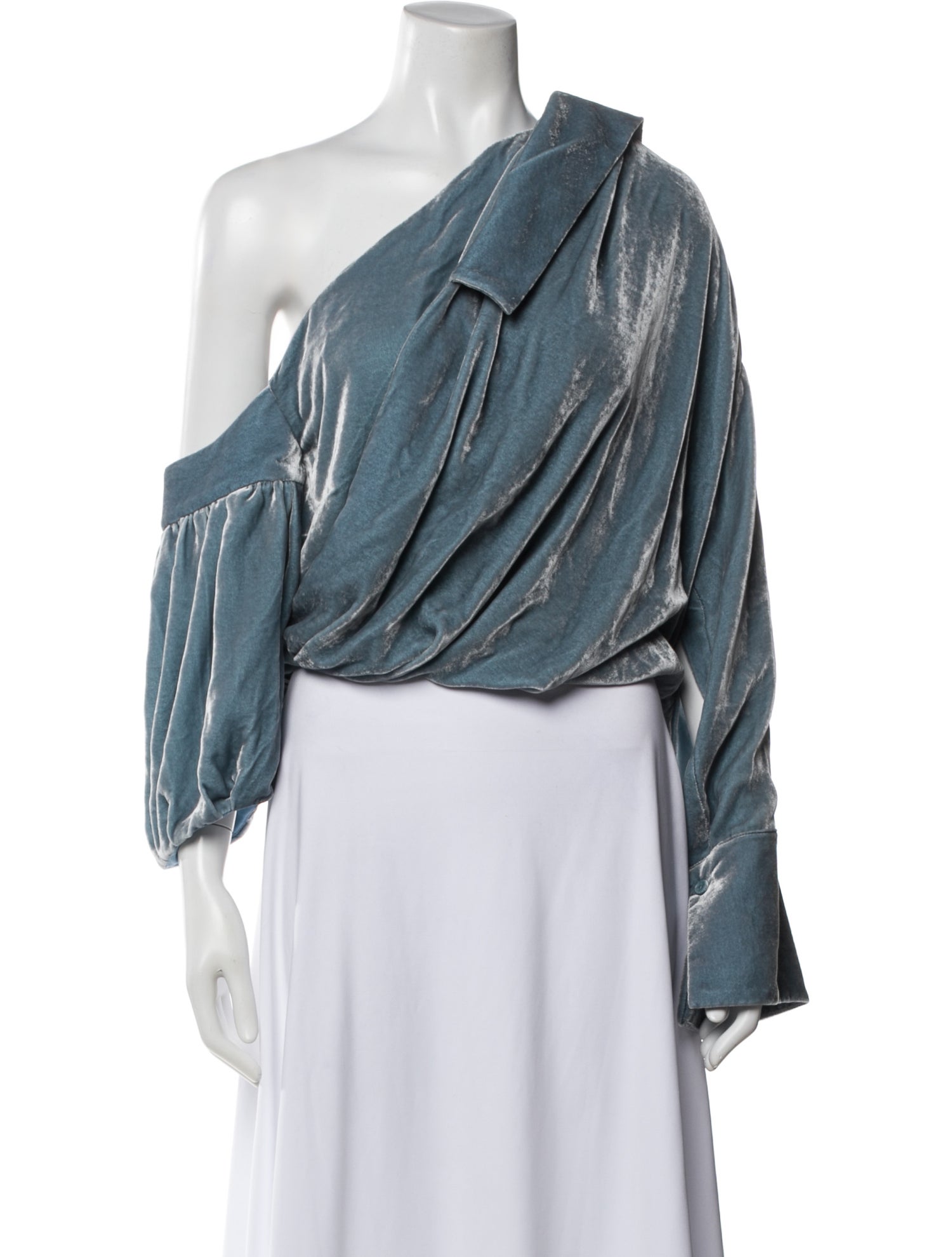 Hellessy Asymmetrical Long Sleeve Top