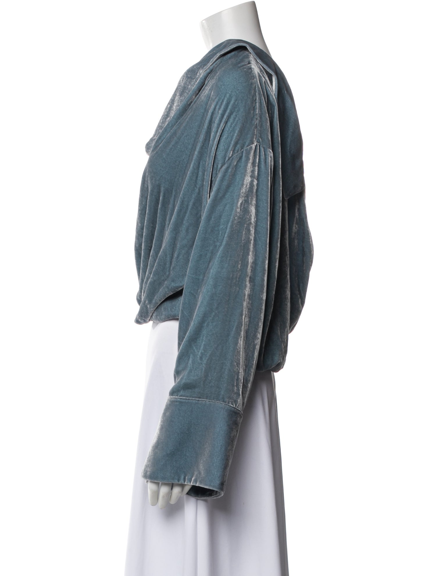 Hellessy Asymmetrical Long Sleeve Top