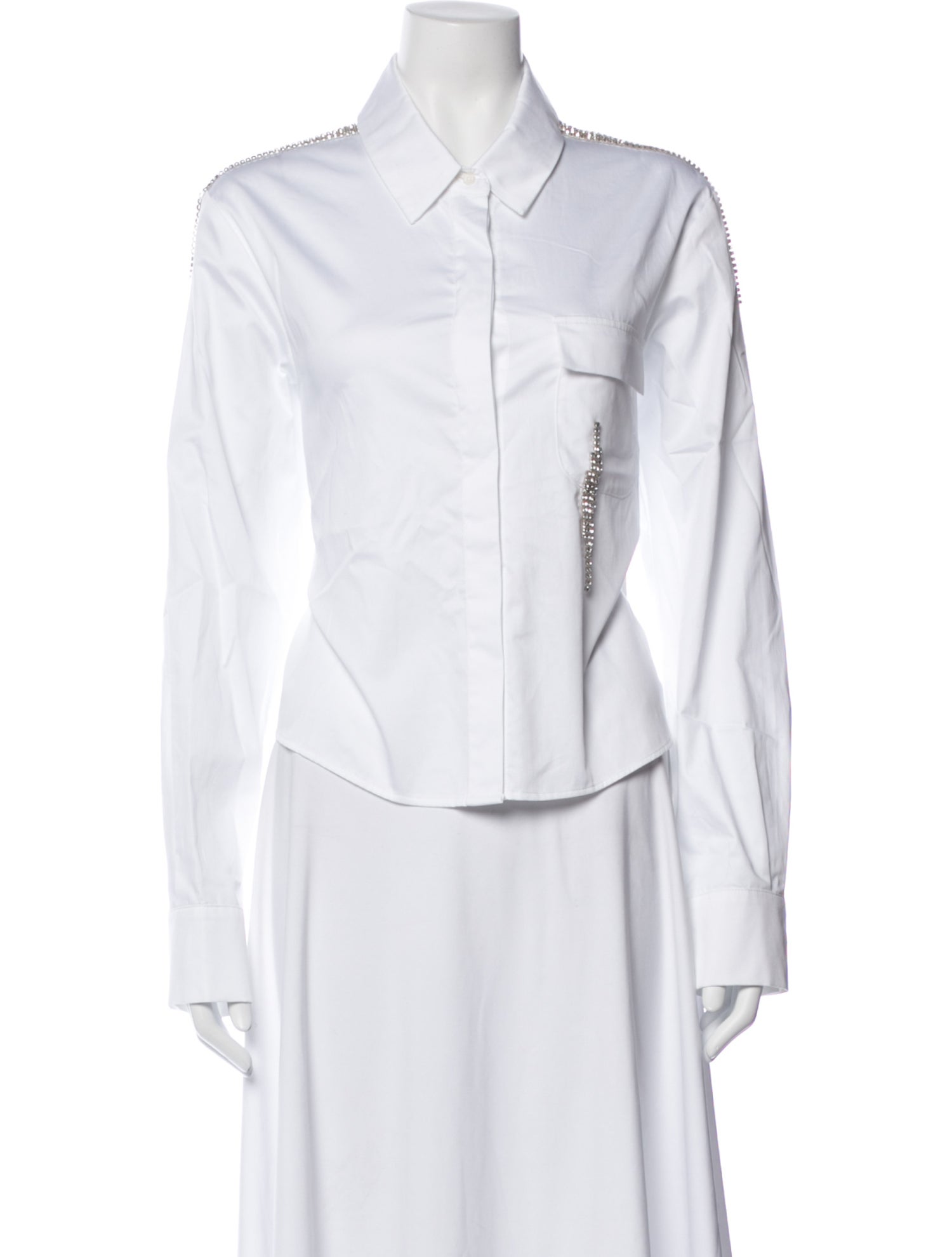 Hellessy Long Sleeve Button-Up Top