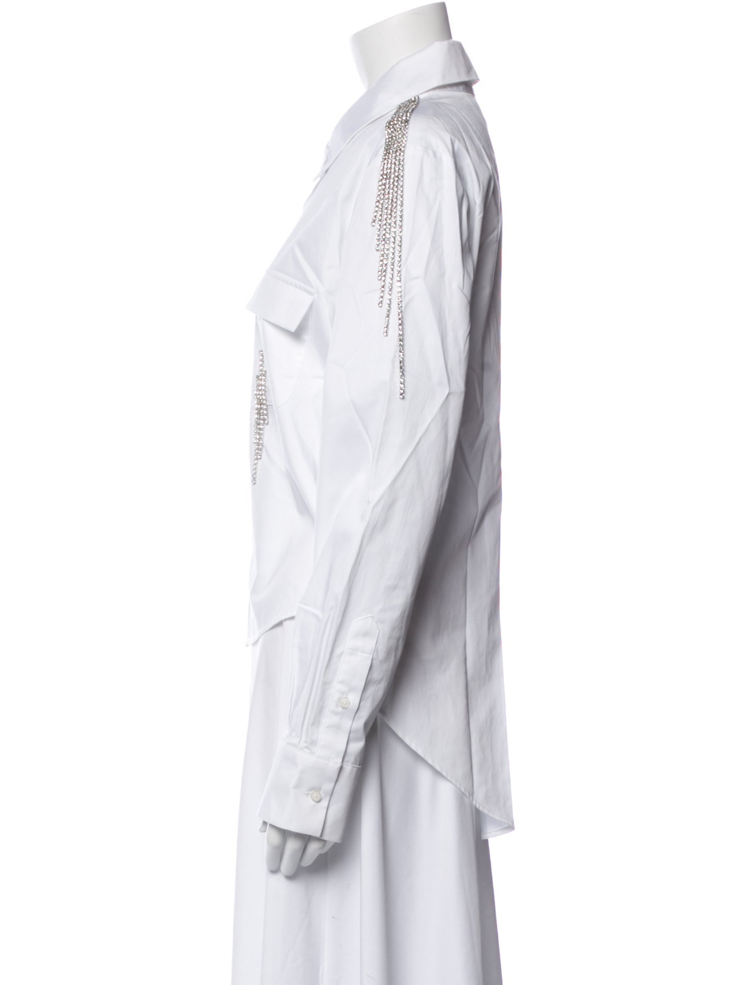 Hellessy Long Sleeve Button-Up Top