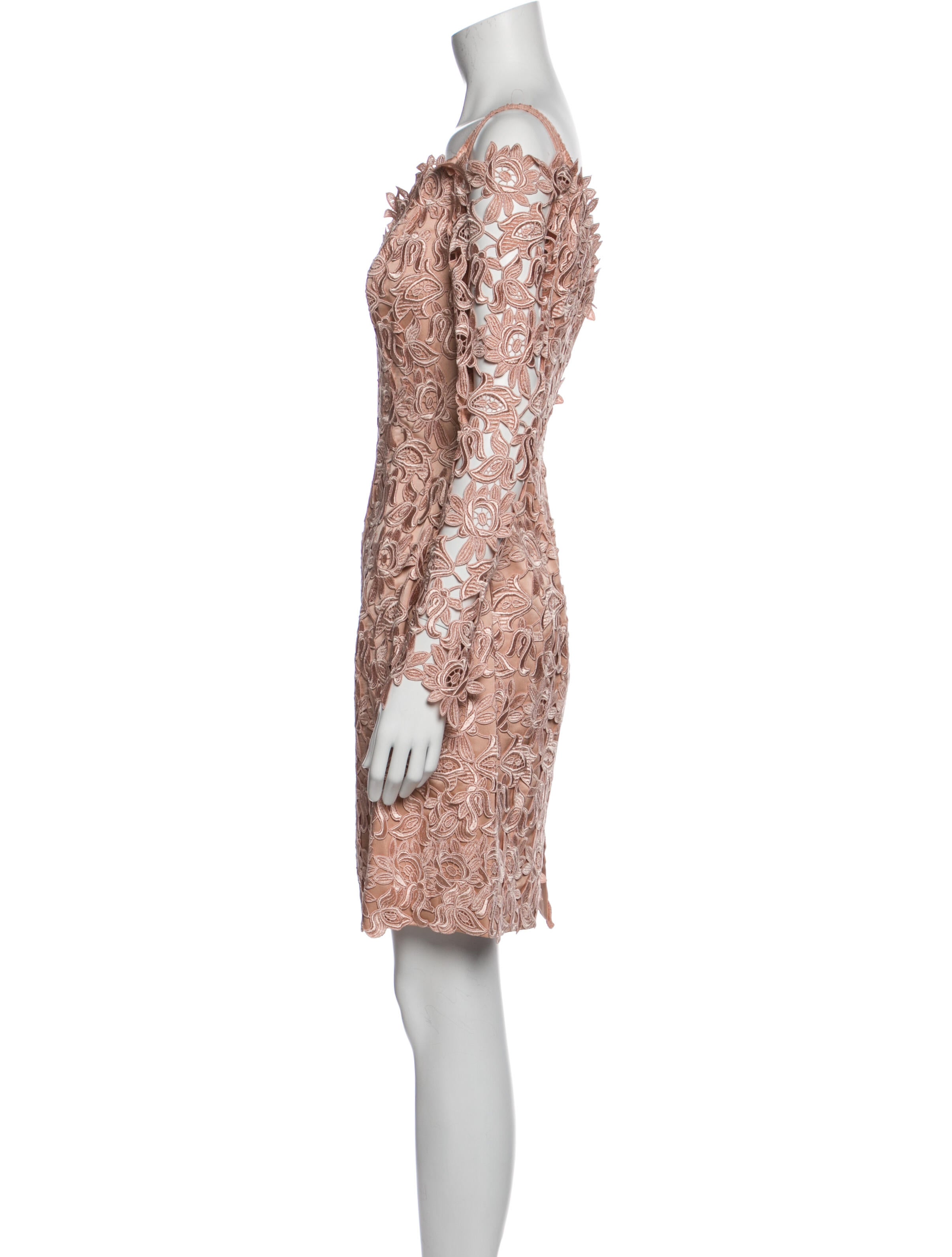Helen Morley Lace Pattern Mini Dress