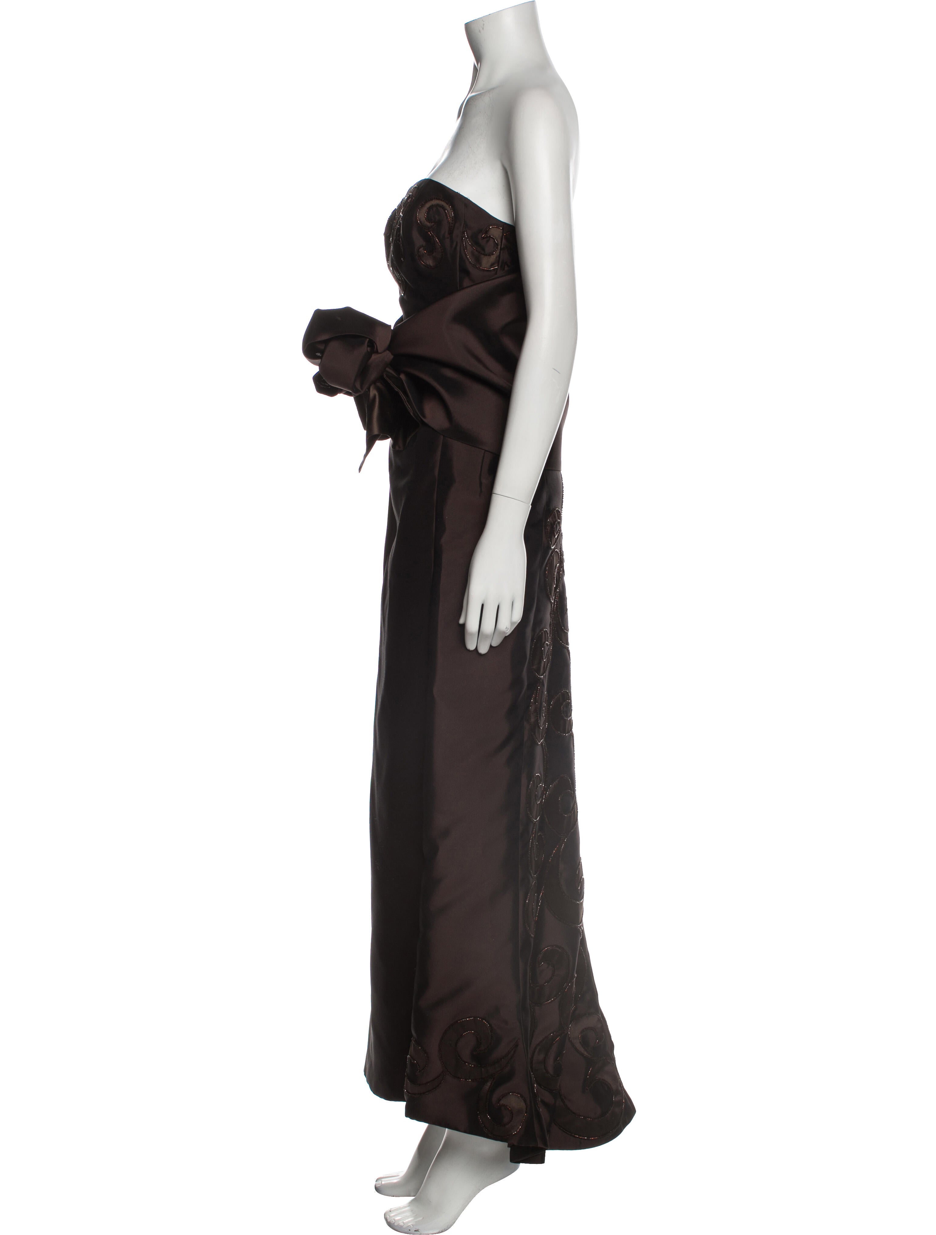 Helen Morley Strapless Long Dress