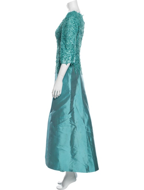 Helen Morley Scoop Neck Long Dress