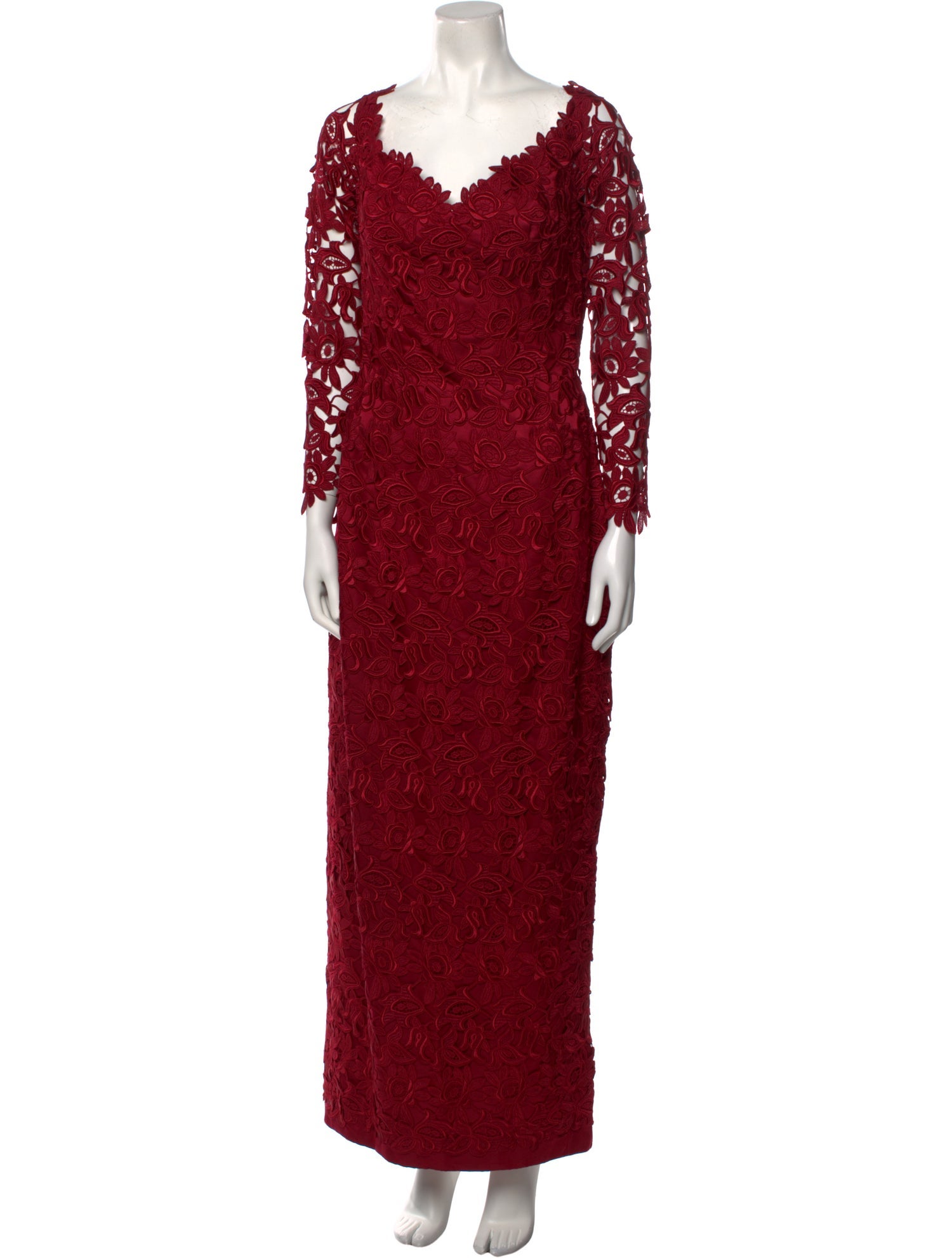 Helen Morley Lace Pattern Long Dress