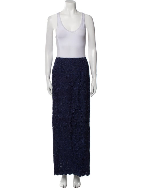 Helen Morley Silk Lace Pattern Skirt Suit