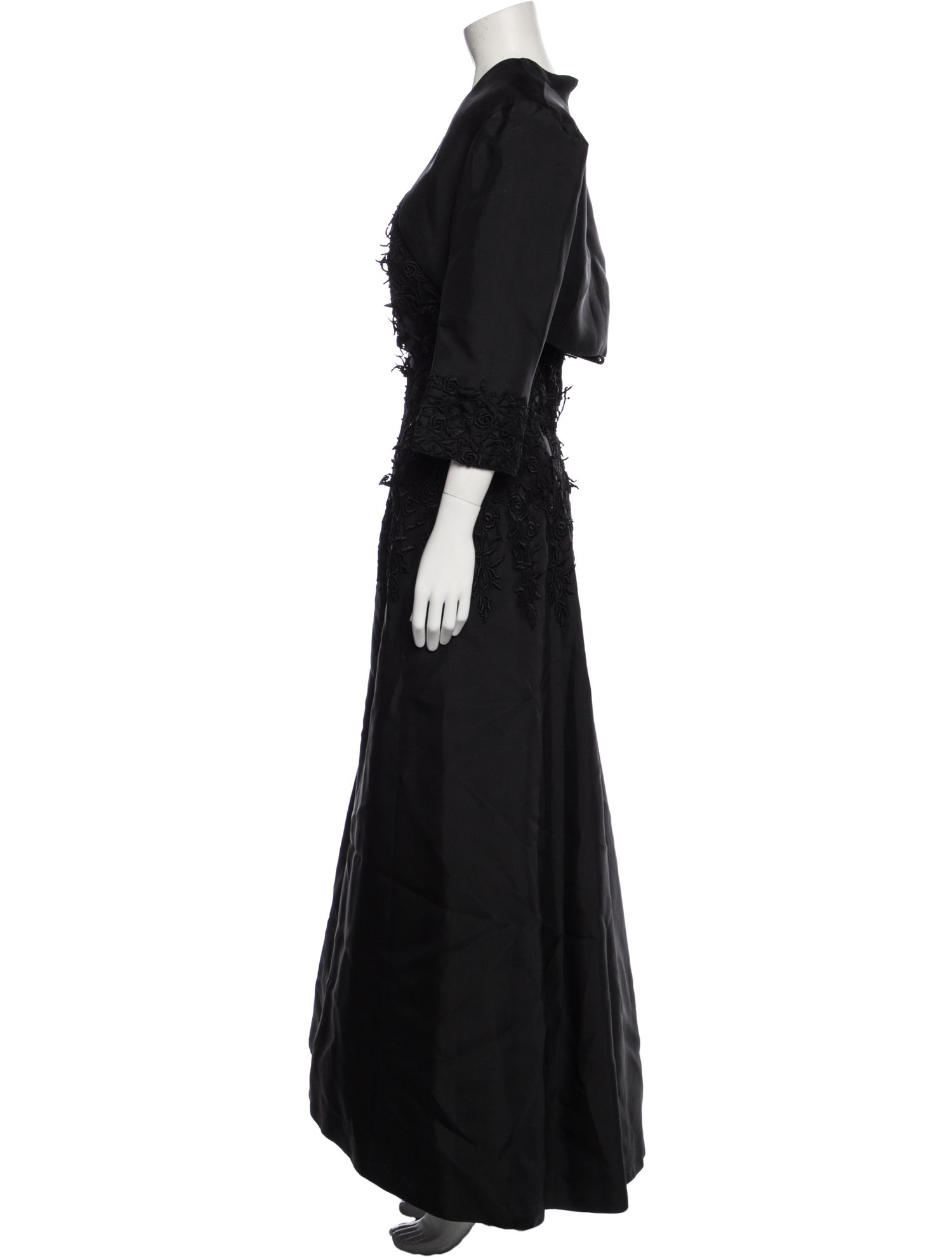 Helen Morley Square Neckline Long Dress