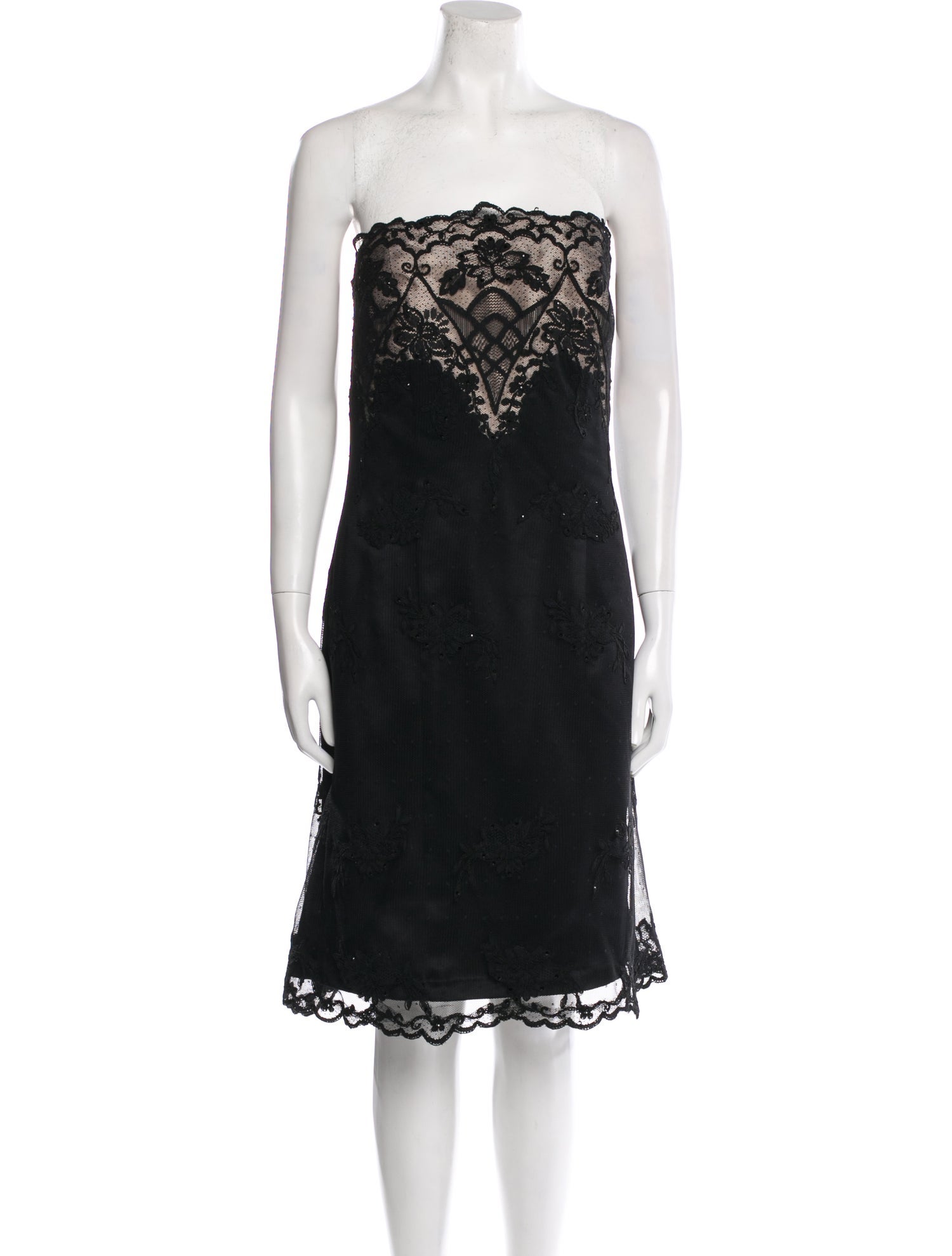 Helen Morley Lace Pattern Mini Dress