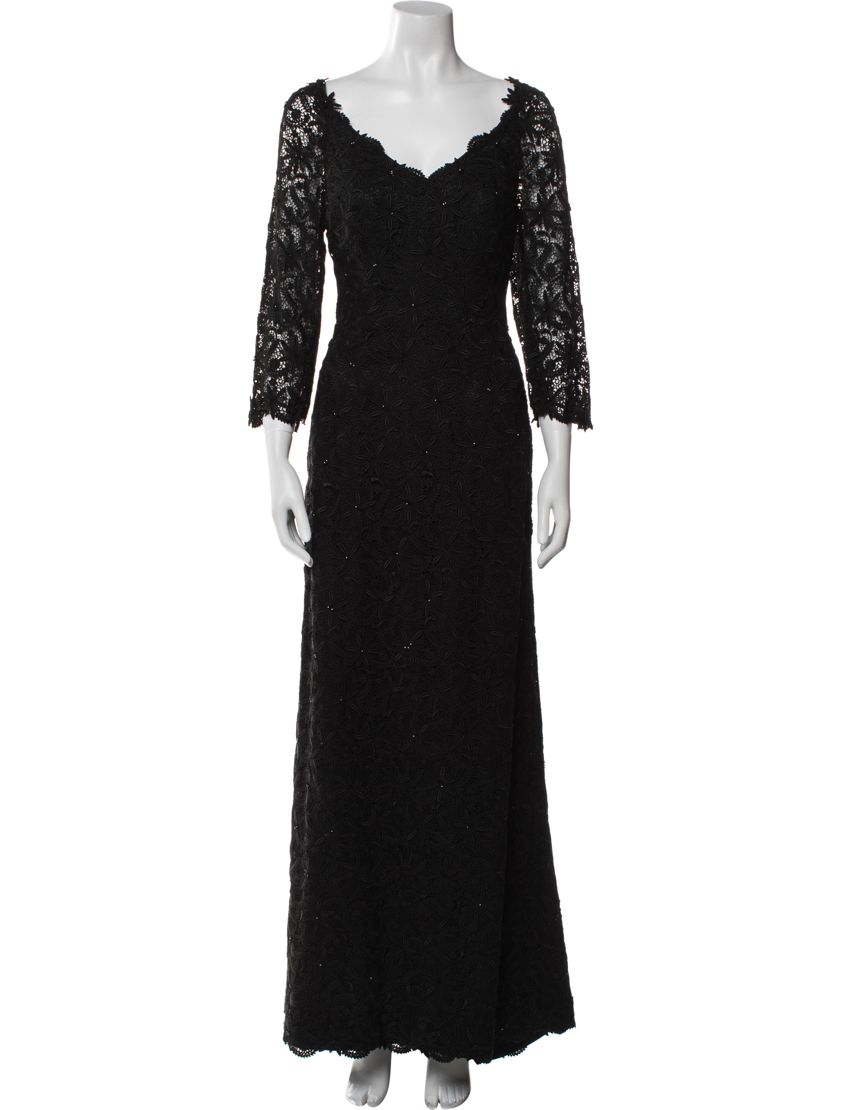 Helen Morley V-Neck Long Dress
